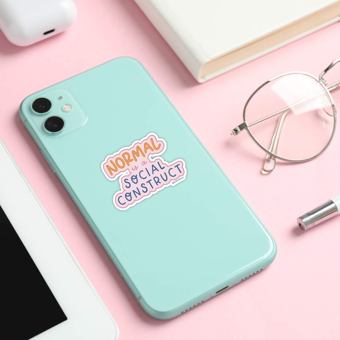 Normal Is a Social Construct Vinyl Sticker