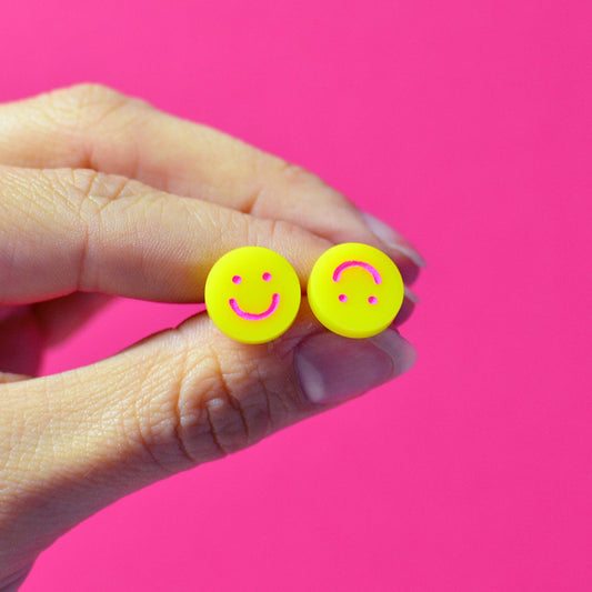 Rolling Emoji Stud Earrings