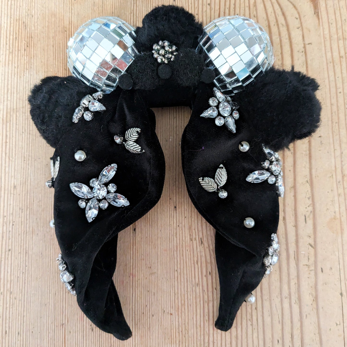 Black and Silver Embellished Hairband - By Hathor