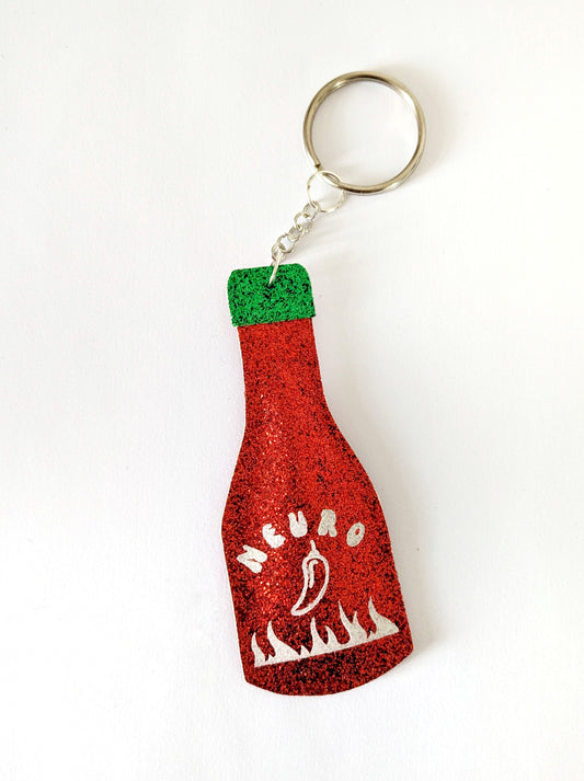 'Neurospicy' Hot Sauce Key Ring
