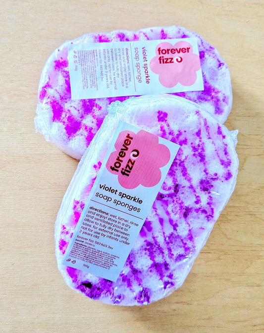 Violet Sparkle Soap Sponge