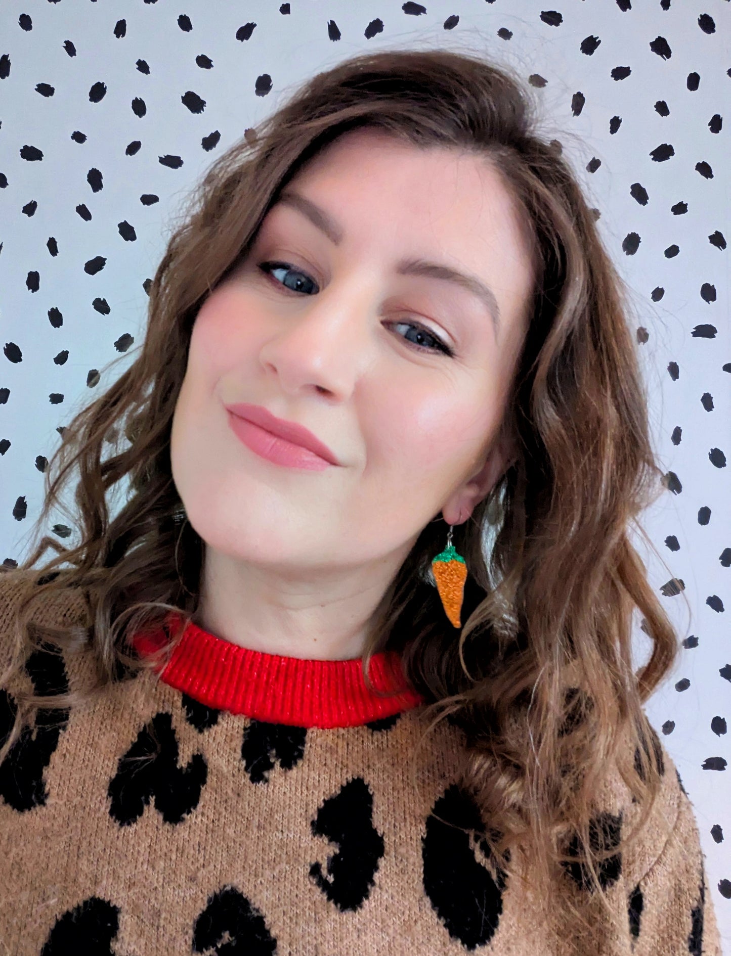 Neurospicy Mini Chilli Pepper Earrings - Hot Red