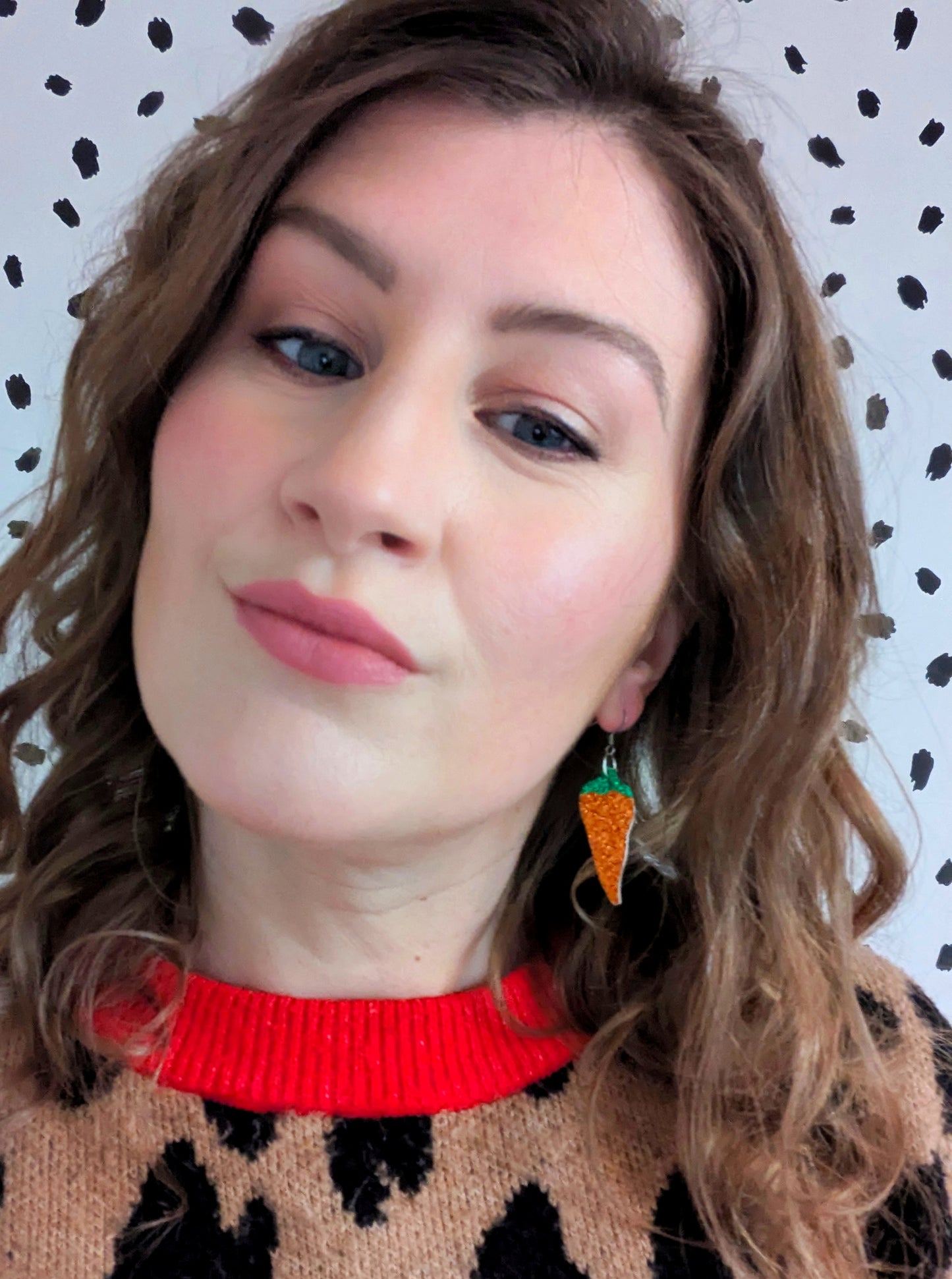 Neurospicy Mini Chilli Pepper Earrings - Hot Pink