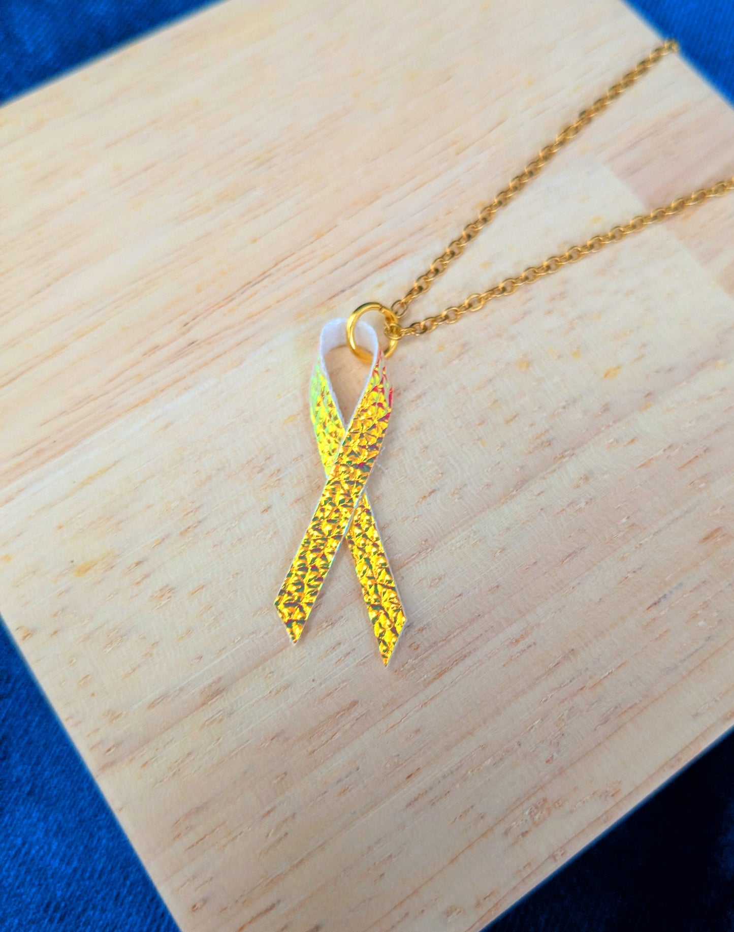 ADHD Awareness Ribbon Necklace