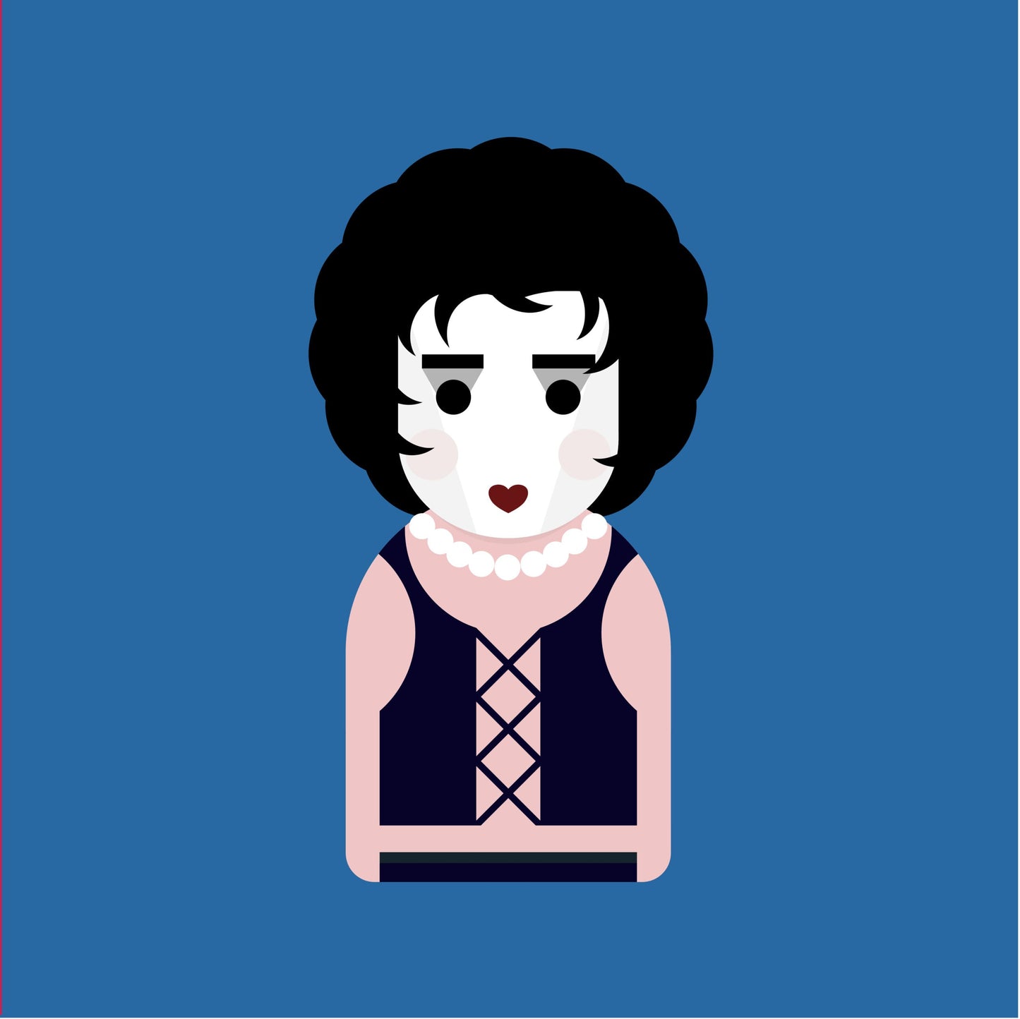 Little Icons Colourful Pocket Mirror - Rocky Horror