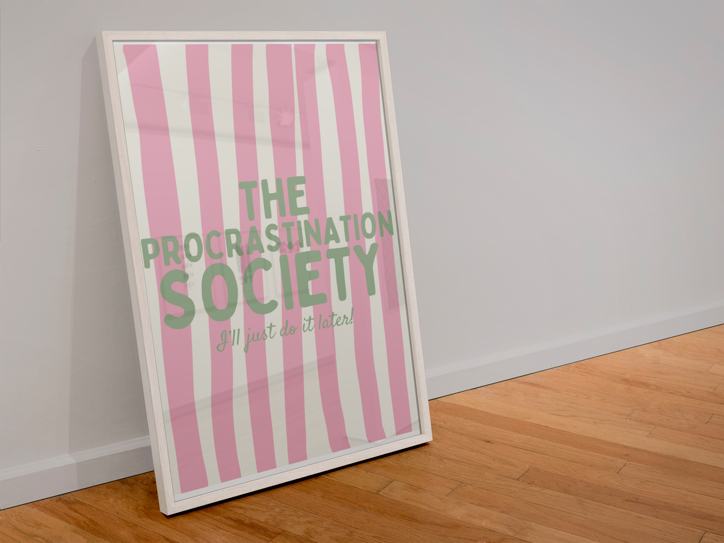 The Procrastination Society Print (A4)