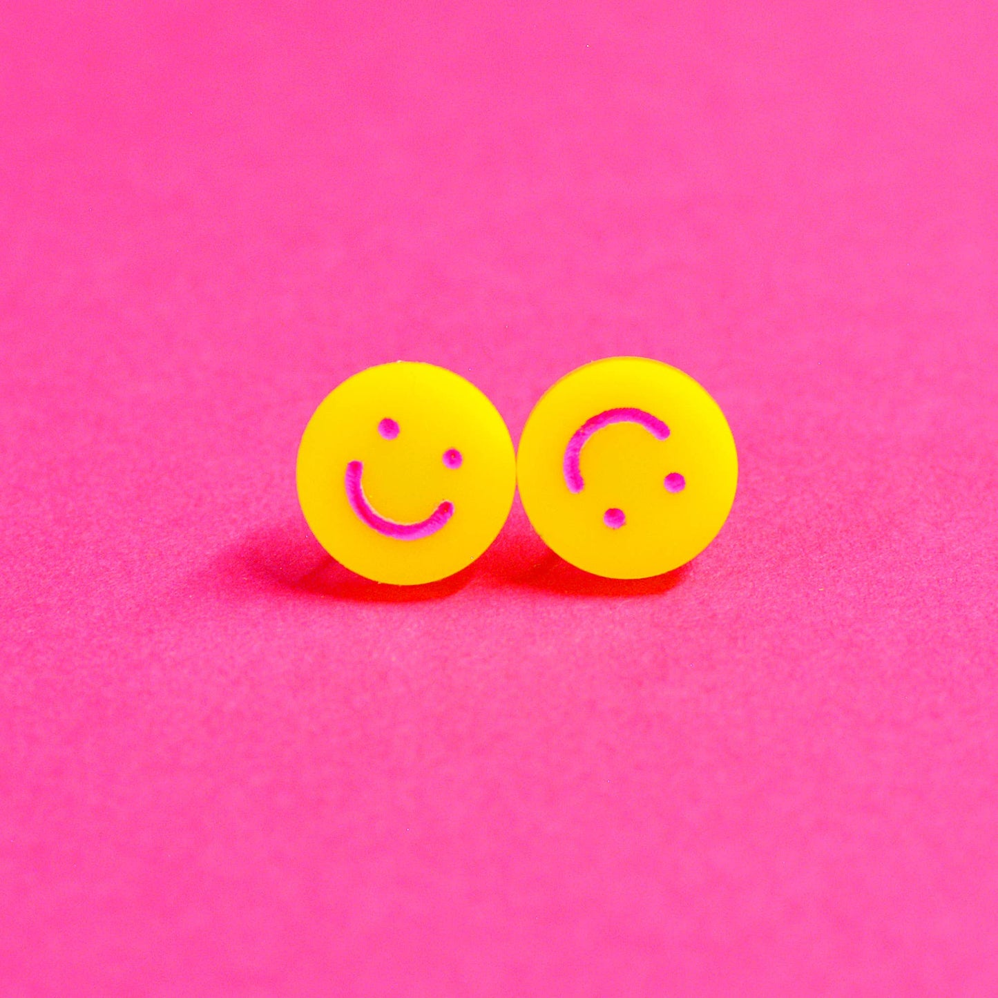 Rolling Emoji Stud Earrings