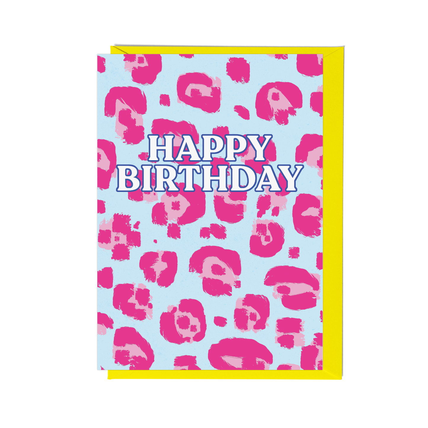 Leopard Print Birthday Card