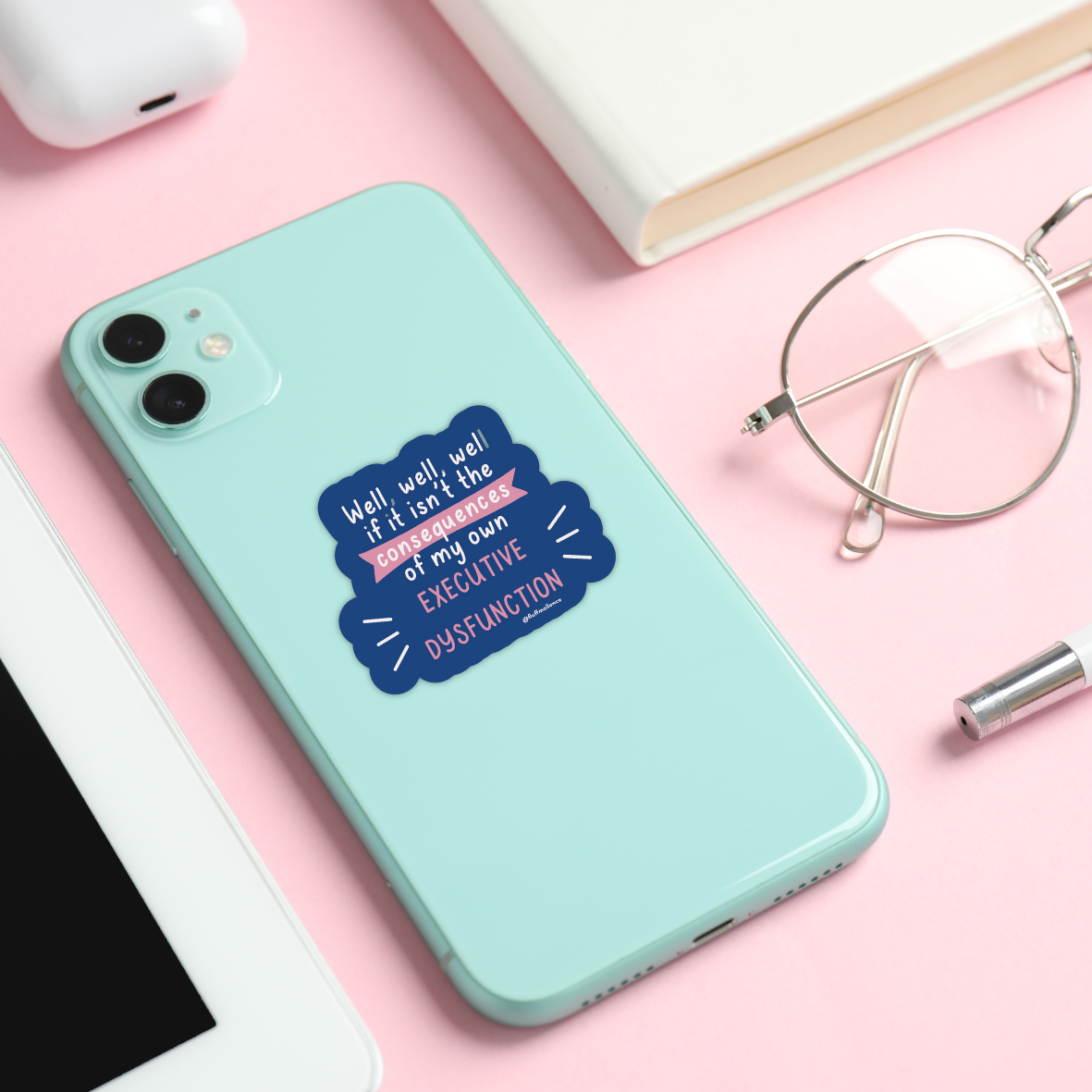Funny ADHD Mental Health Vinyl Sticker