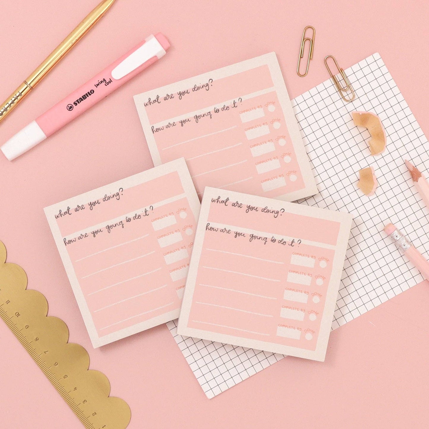 Anti-Overwhelm Memo pad - break it down