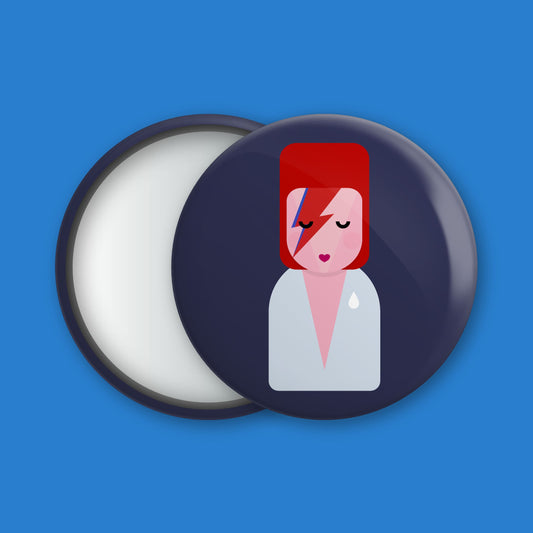 Little Icons Colourful Pocket Mirror - David Bowie