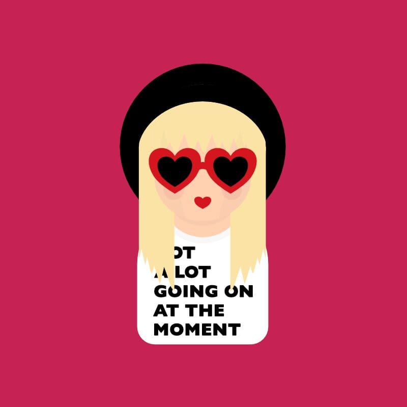 Little Icons Colourful Pocket Mirror - Taylor