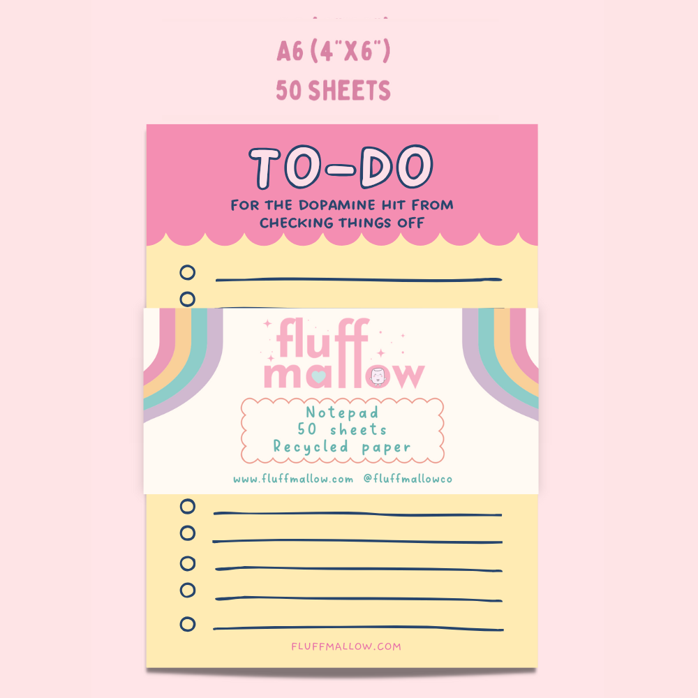 A6 To Do For The Dopamine Hit Funny Notepad (4"X6")