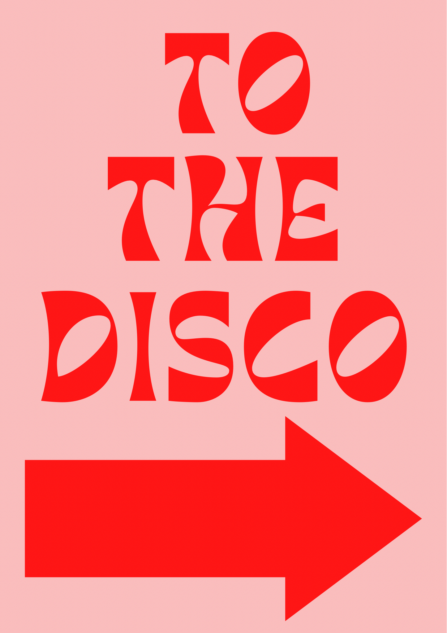 To the disco arrow print