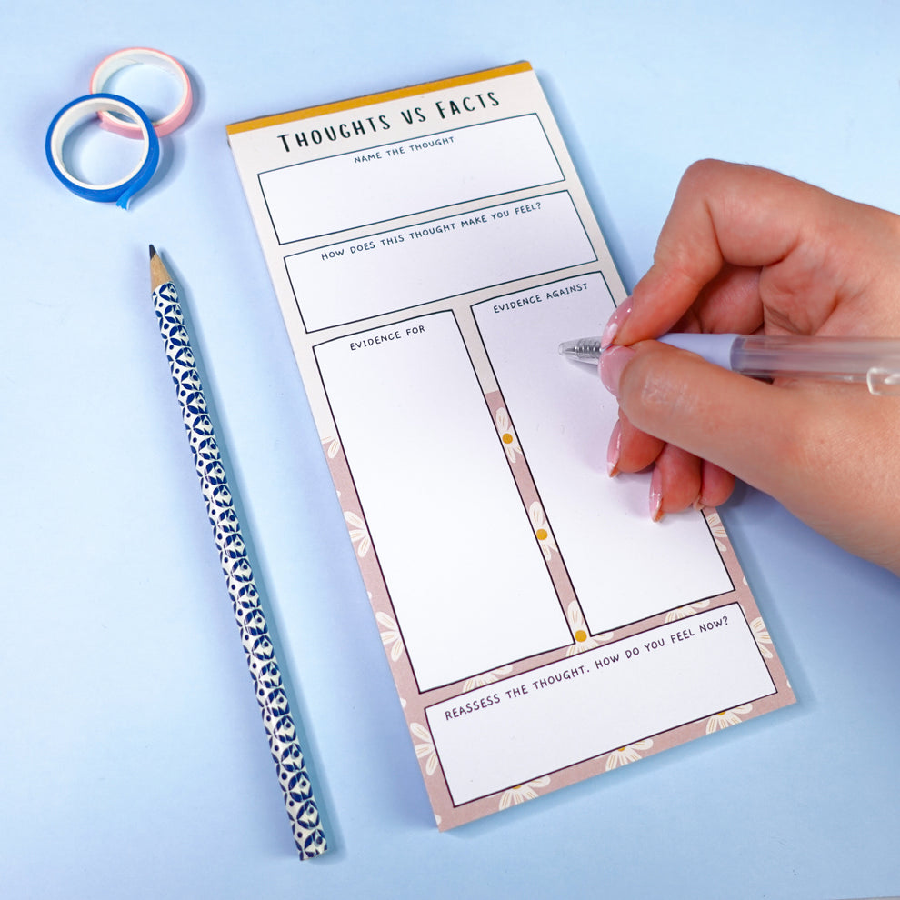 Thoughts Vs Facts Notepad - RSD and intrusive thought deconstruction