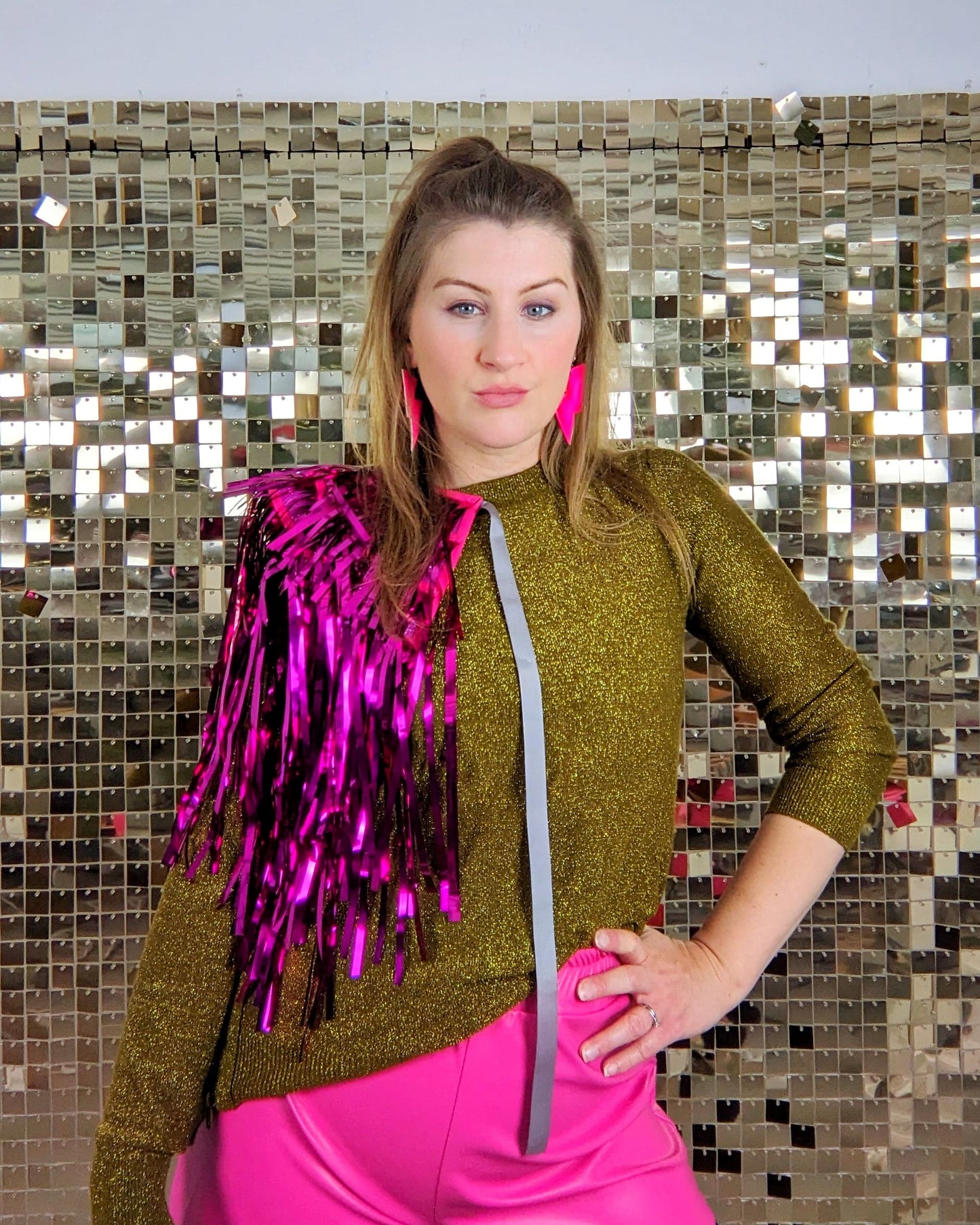 Disco Party Cape - Hot Pink