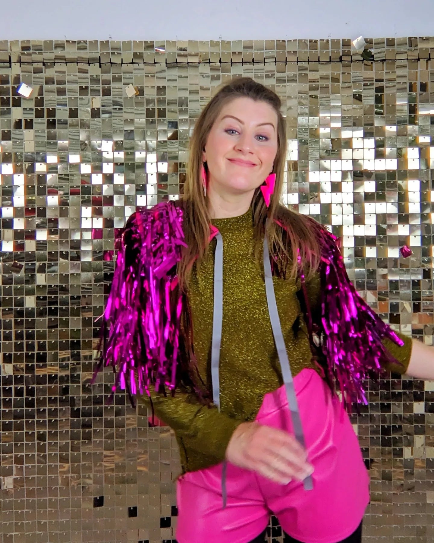 Disco Party Cape - Hot Pink