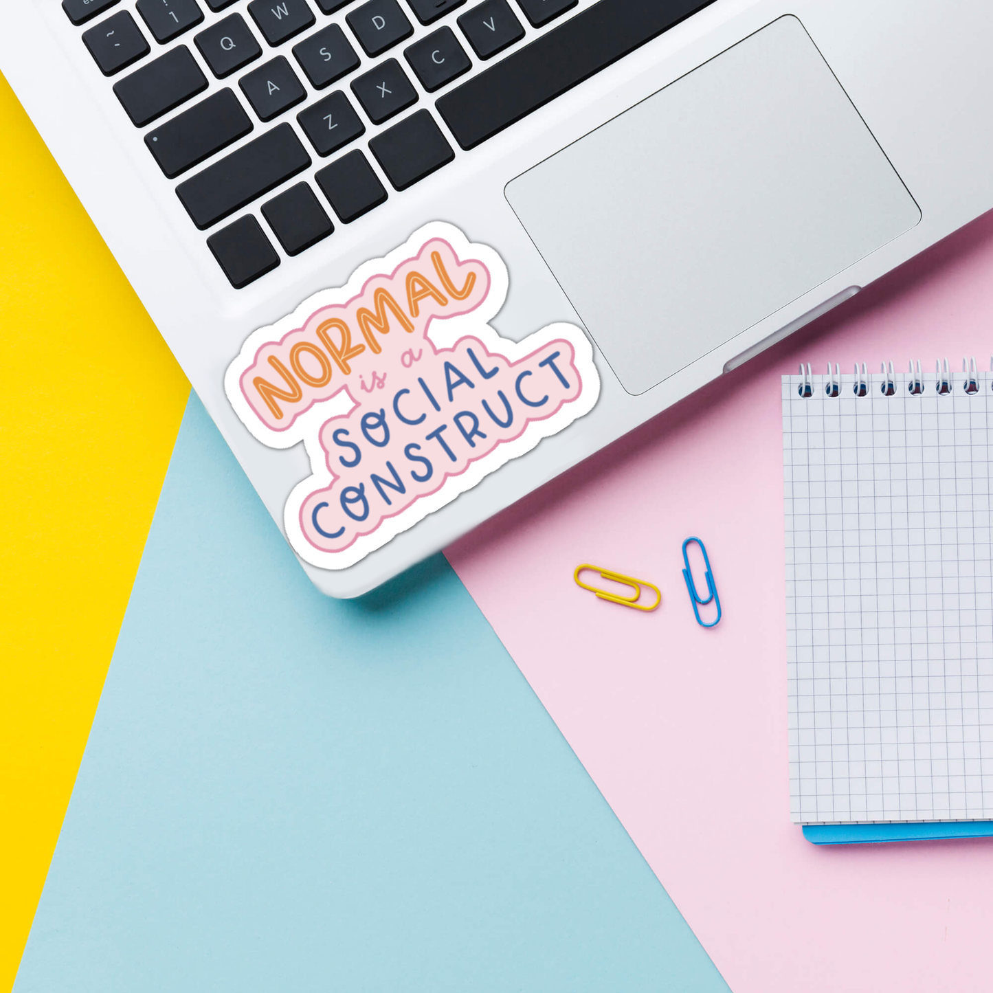 Normal Is a Social Construct Vinyl Sticker