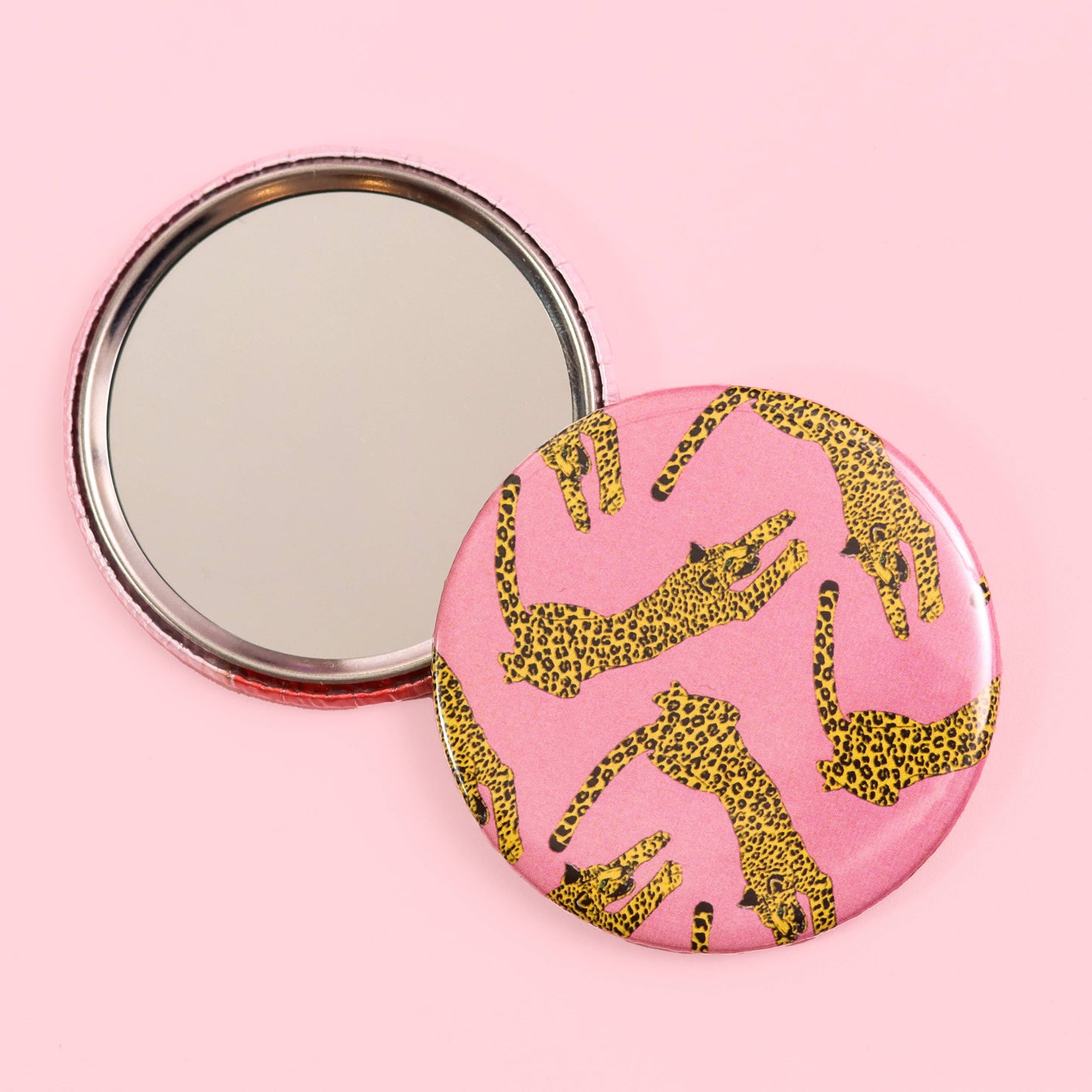 Leopard Print Pocket Mirror