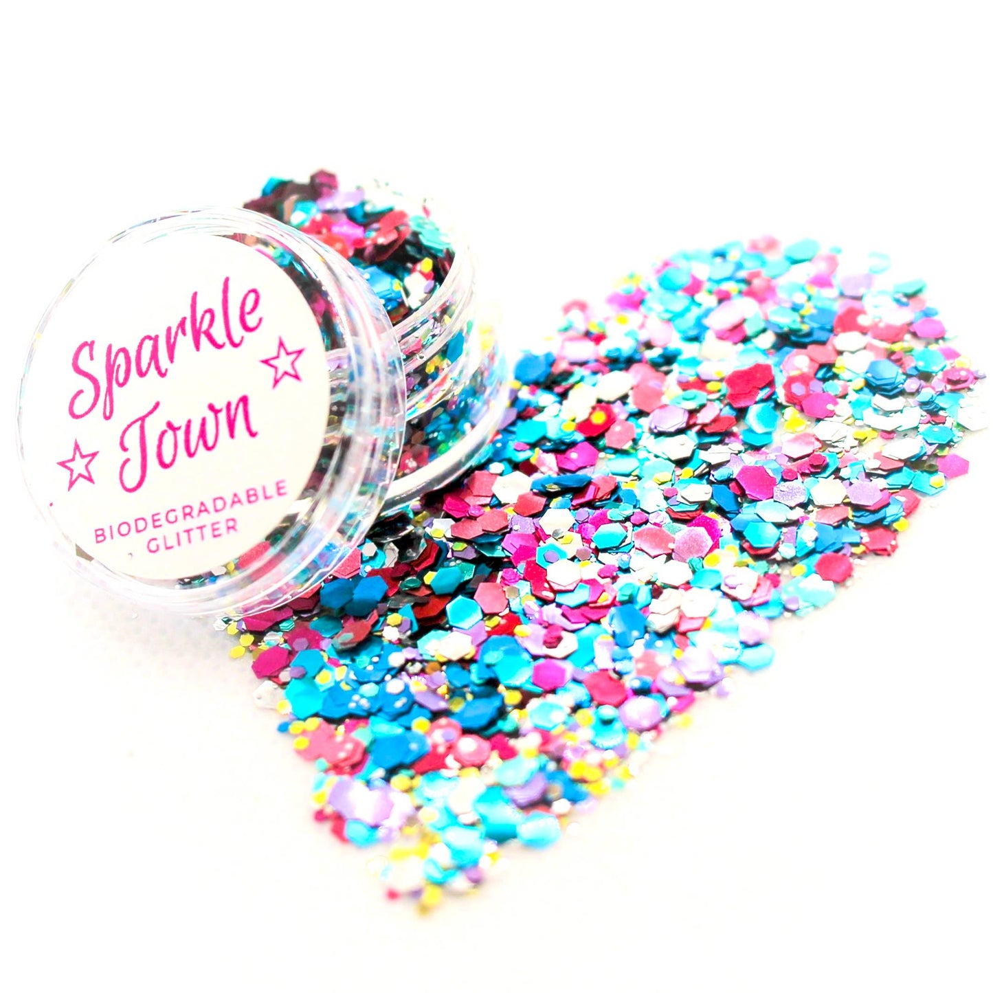 Party Time Mix Biodegradable Glitter - 5ml Pot