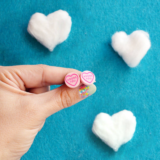 Valentines Sweets Stud Earrings