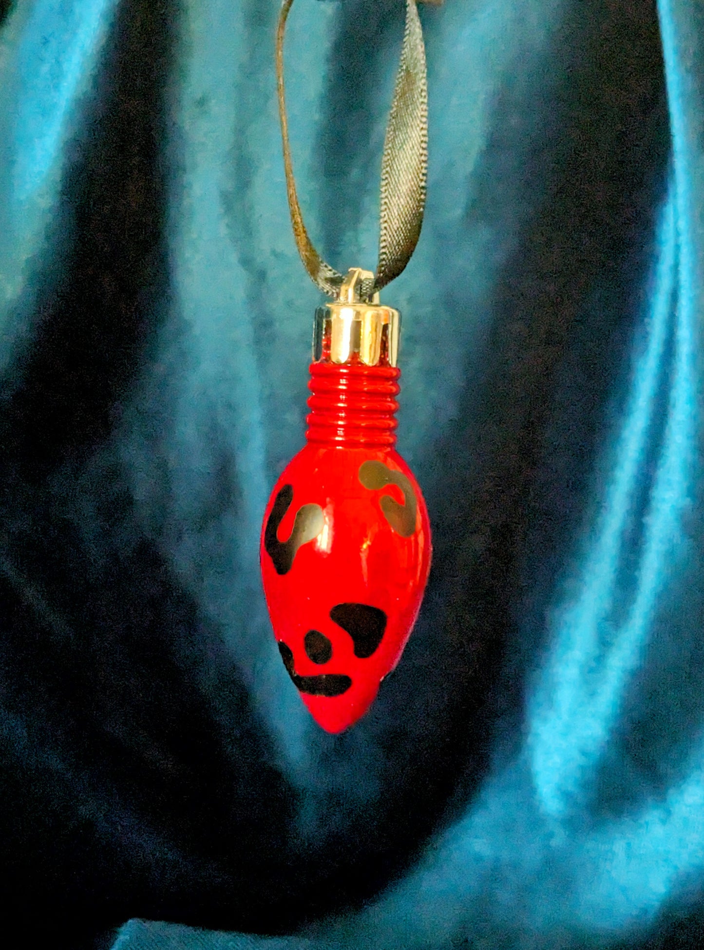 Leopard Print Bulb Bauble Tree Decorations