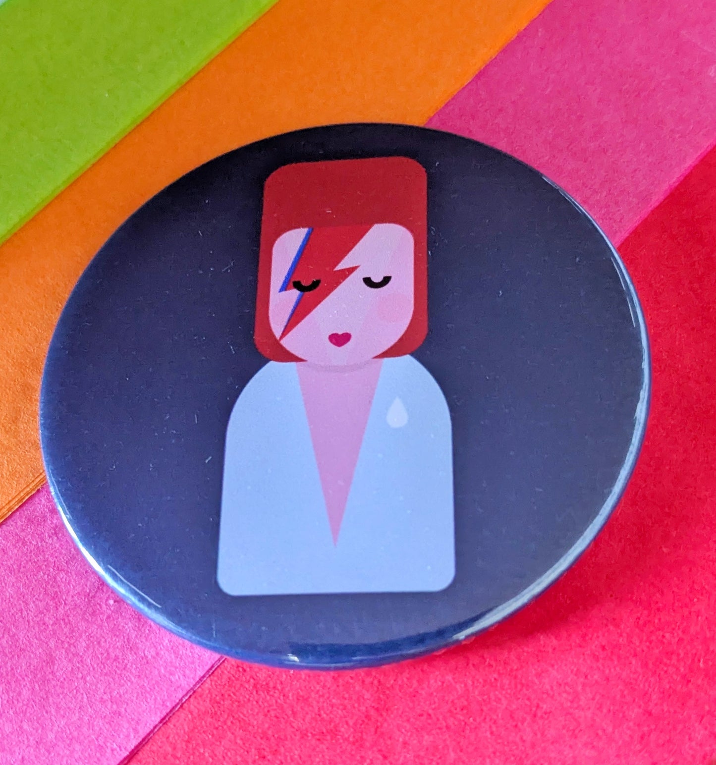 Little Icons Colourful Pocket Mirror - David Bowie