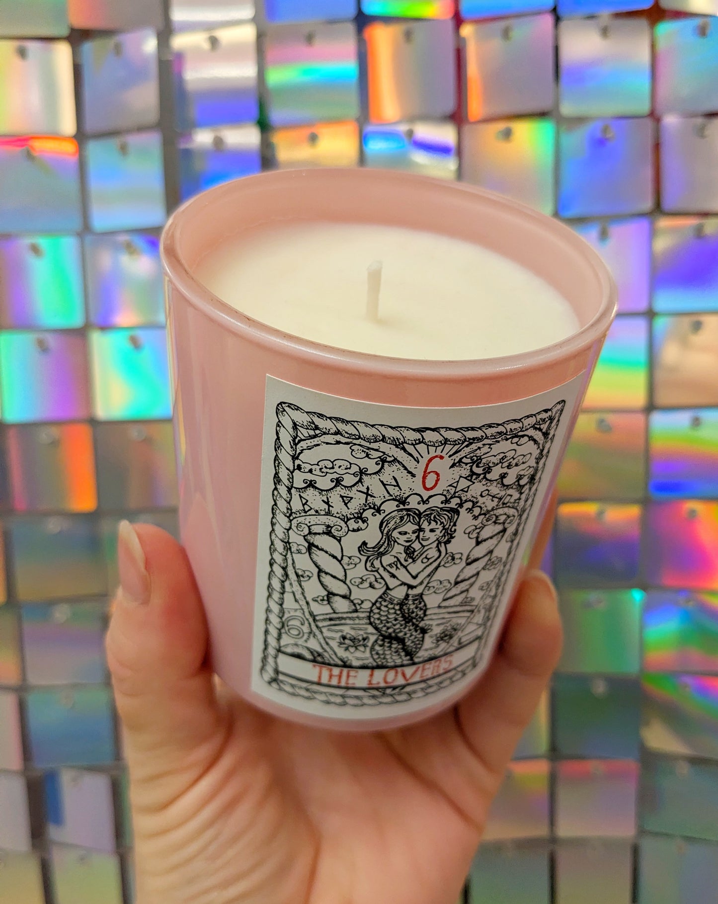 Wild Hibiscus Fizz 'The Lovers' Tarot Card Candle