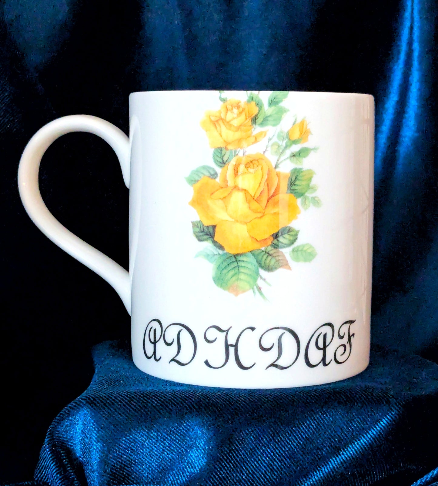 Fine Bone China Mug - ADHDAF Yellow