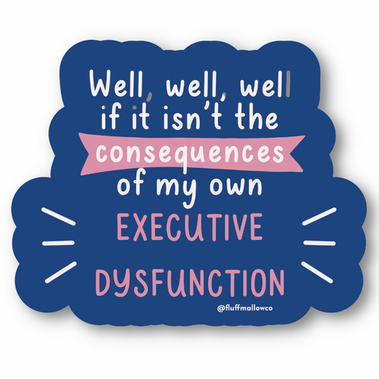 Funny ADHD Mental Health Vinyl Sticker
