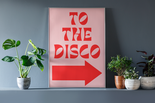 To the disco arrow print