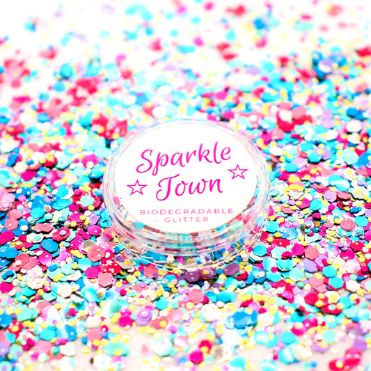 Party Time Mix Biodegradable Glitter - 5ml Pot