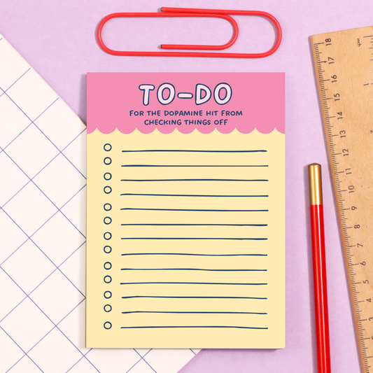 A6 To Do For The Dopamine Hit Funny Notepad (4"X6")