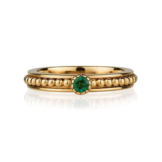 Lalita Spinning Ring - Gold Emerald