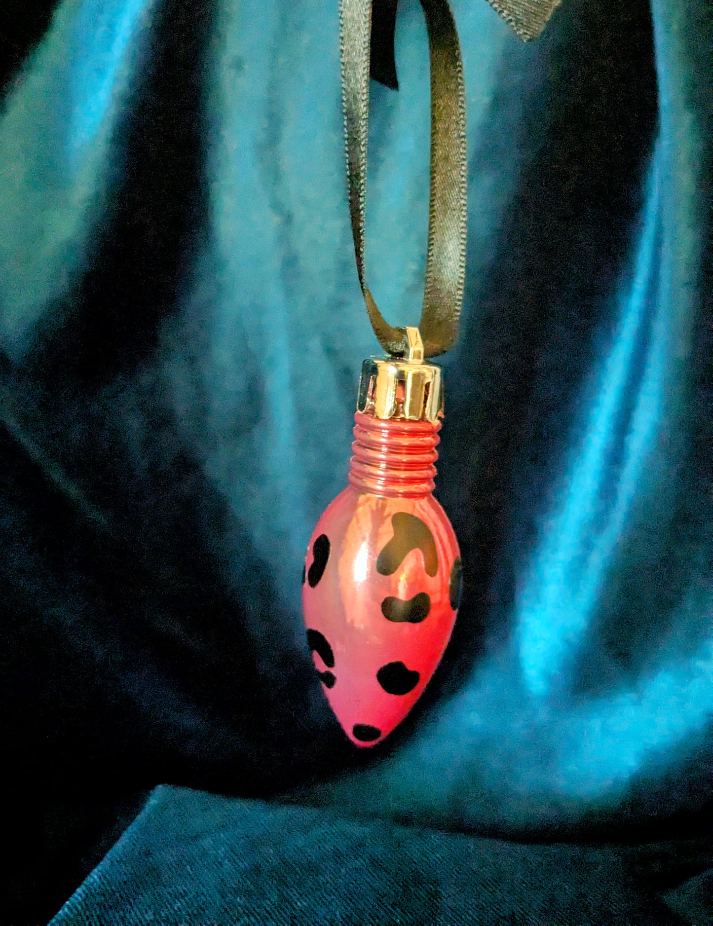 Leopard Print Bulb Bauble Tree Decorations