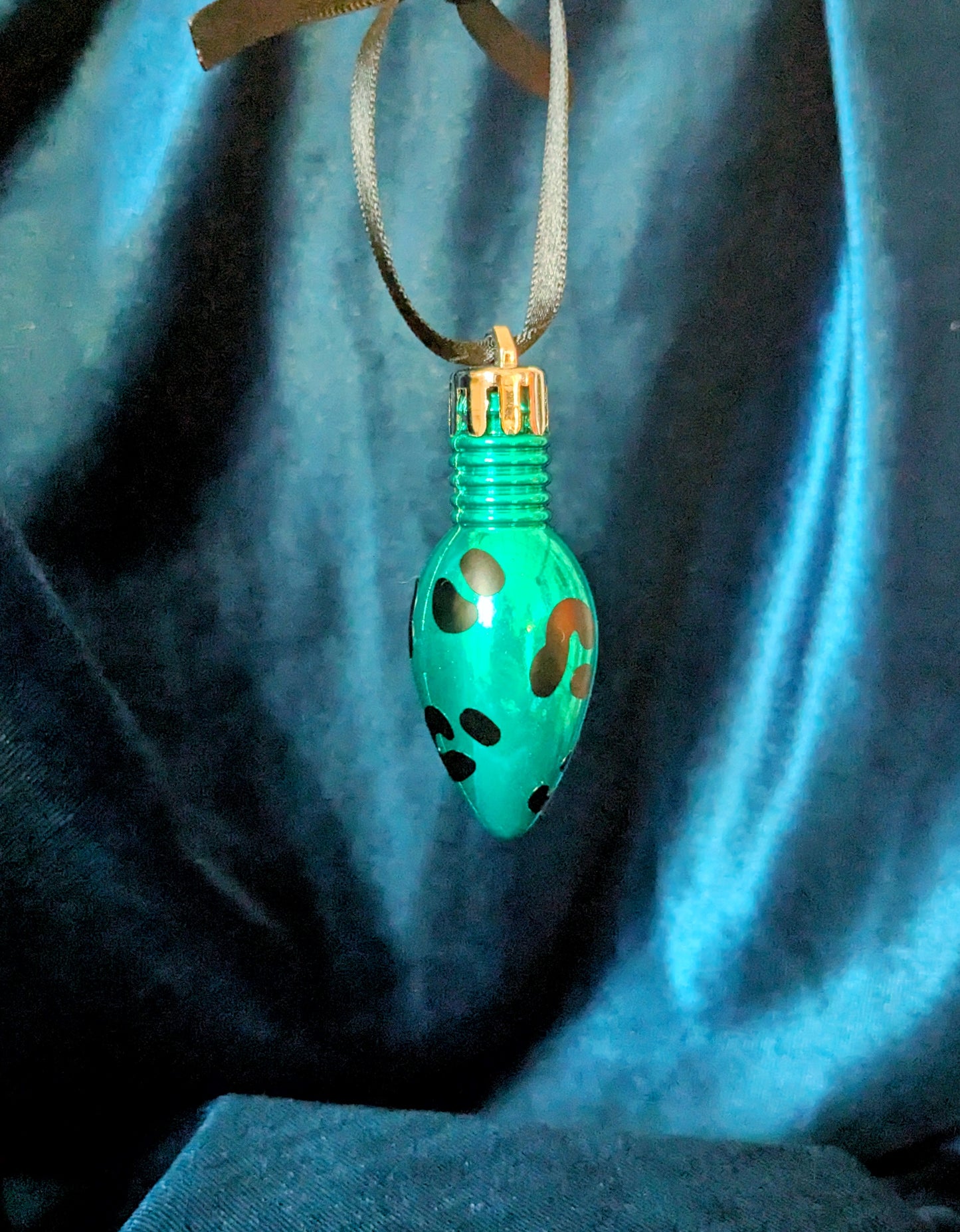 Leopard Print Bulb Bauble Tree Decorations