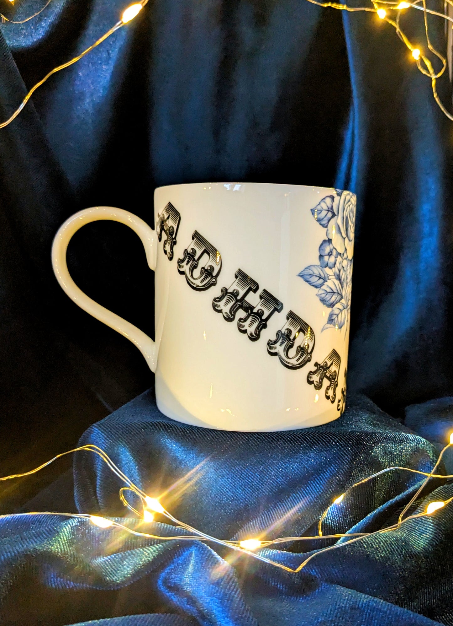 Fine Bone China Mug - ADHDAF Blue