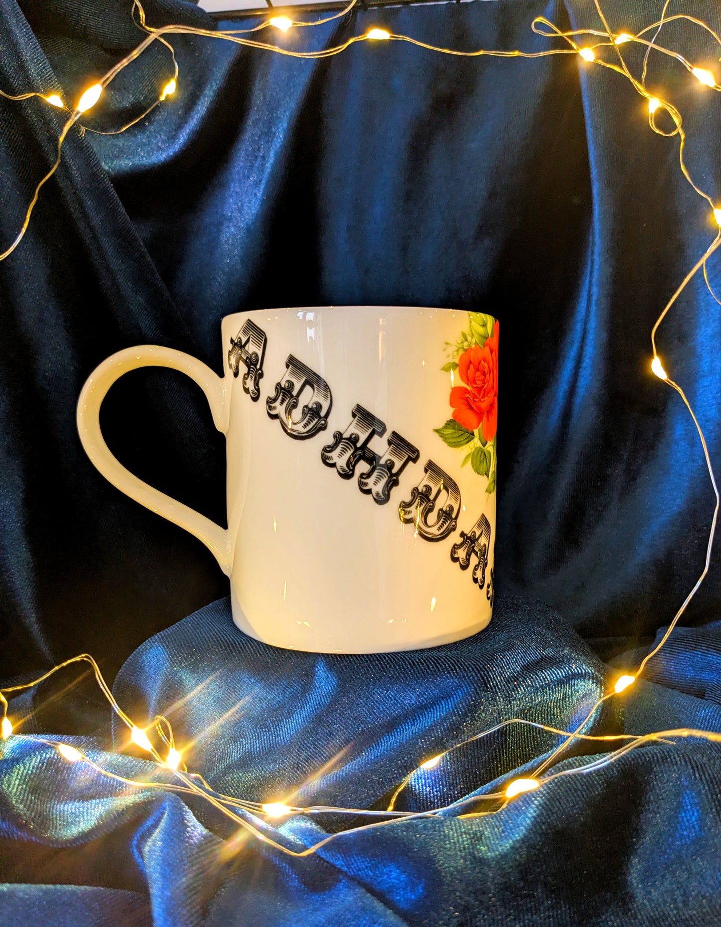 Fine Bone China Mug - ADHDAF Red