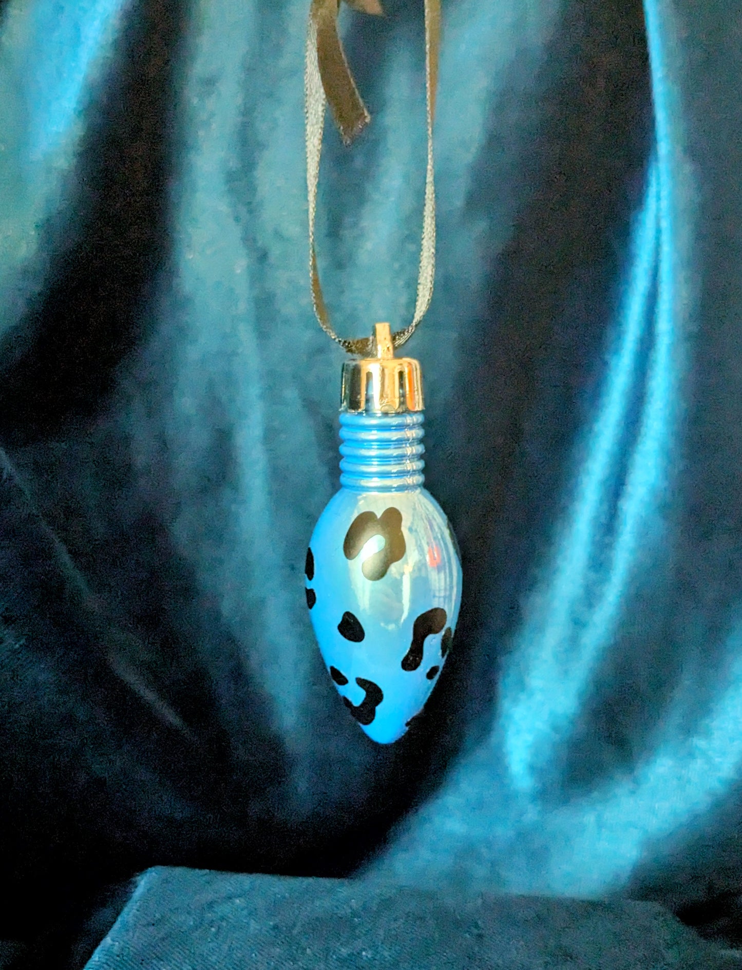 Leopard Print Bulb Bauble Tree Decorations