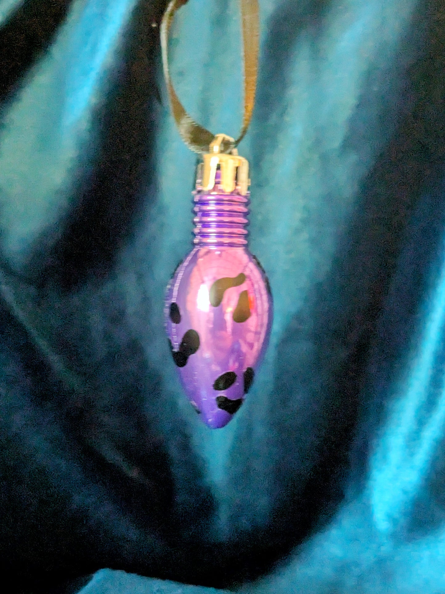 Leopard Print Bulb Bauble Tree Decorations