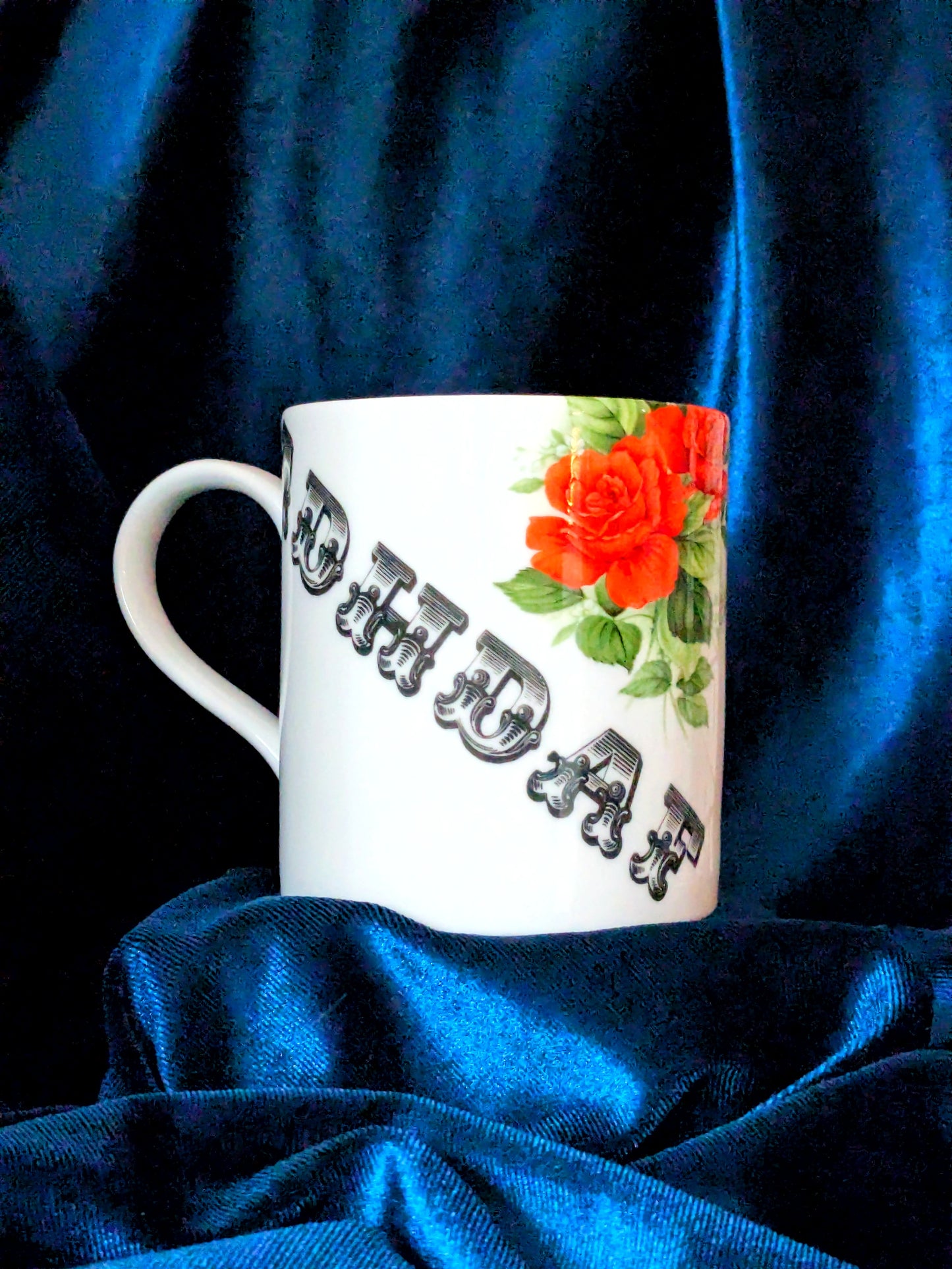 Fine Bone China Mug - ADHDAF Red