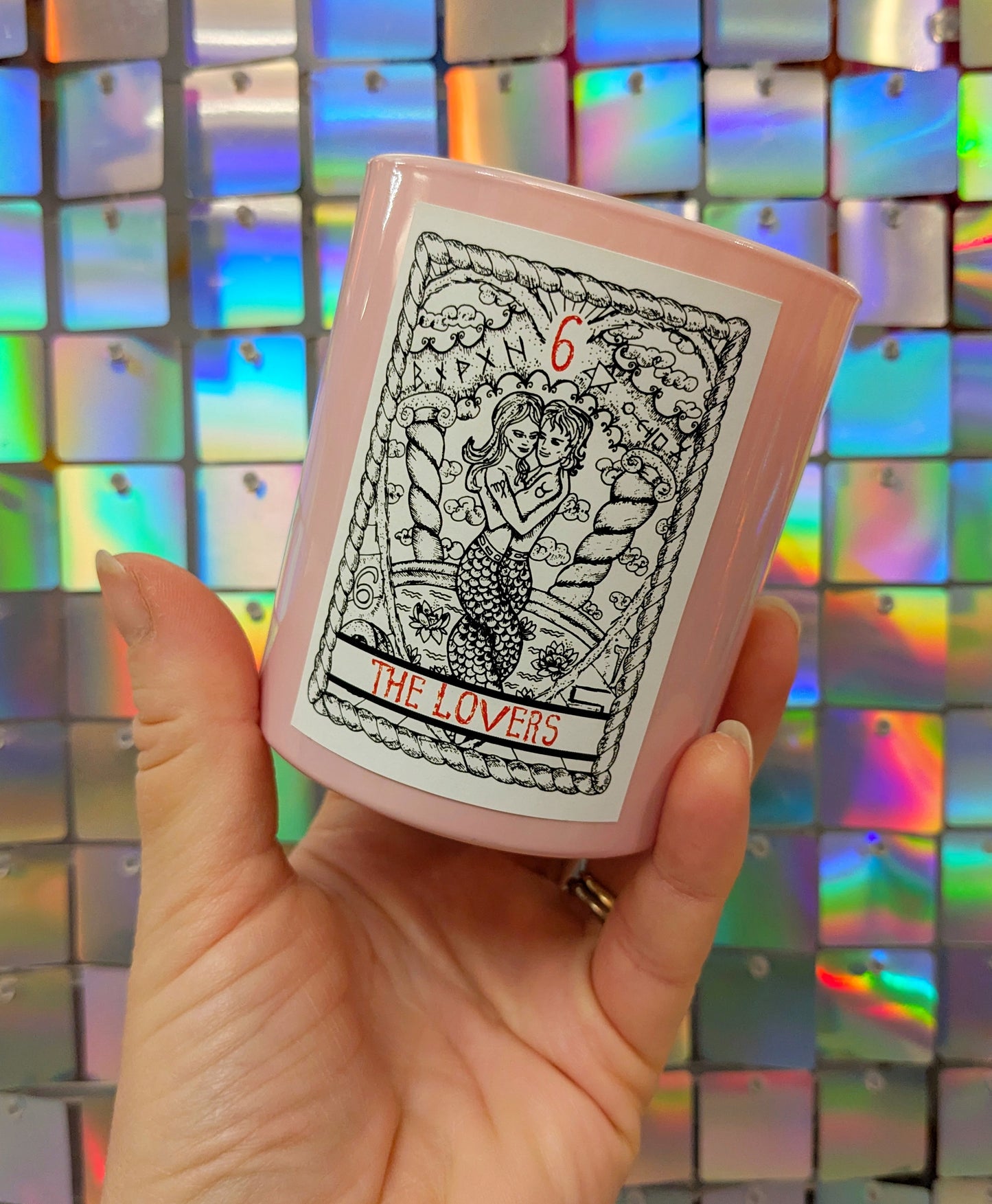 Wild Hibiscus Fizz 'The Lovers' Tarot Card Candle