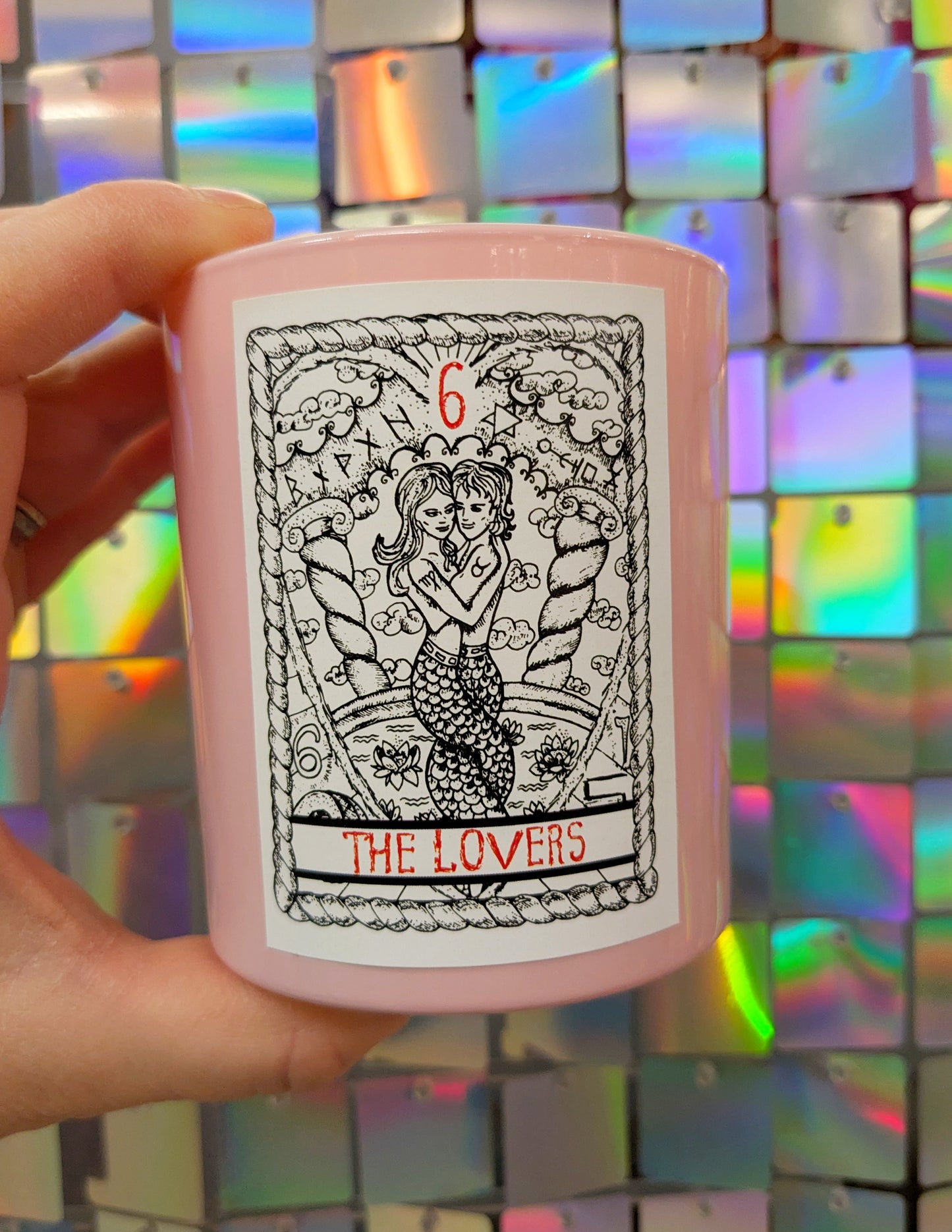 Wild Hibiscus Fizz 'The Lovers' Tarot Card Candle