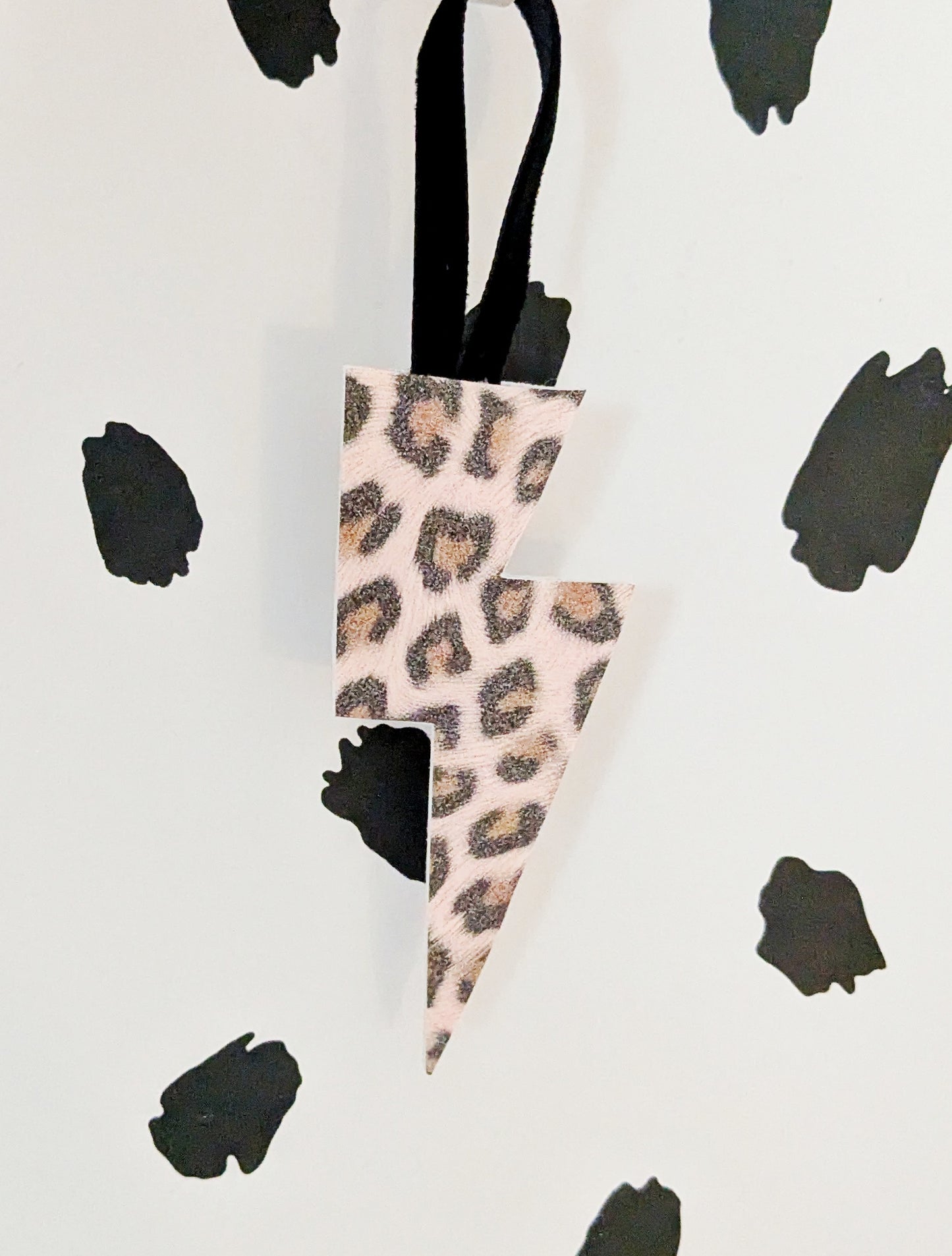 Leopard Print Tree Bolts - Pink Christmas Tree Decorations