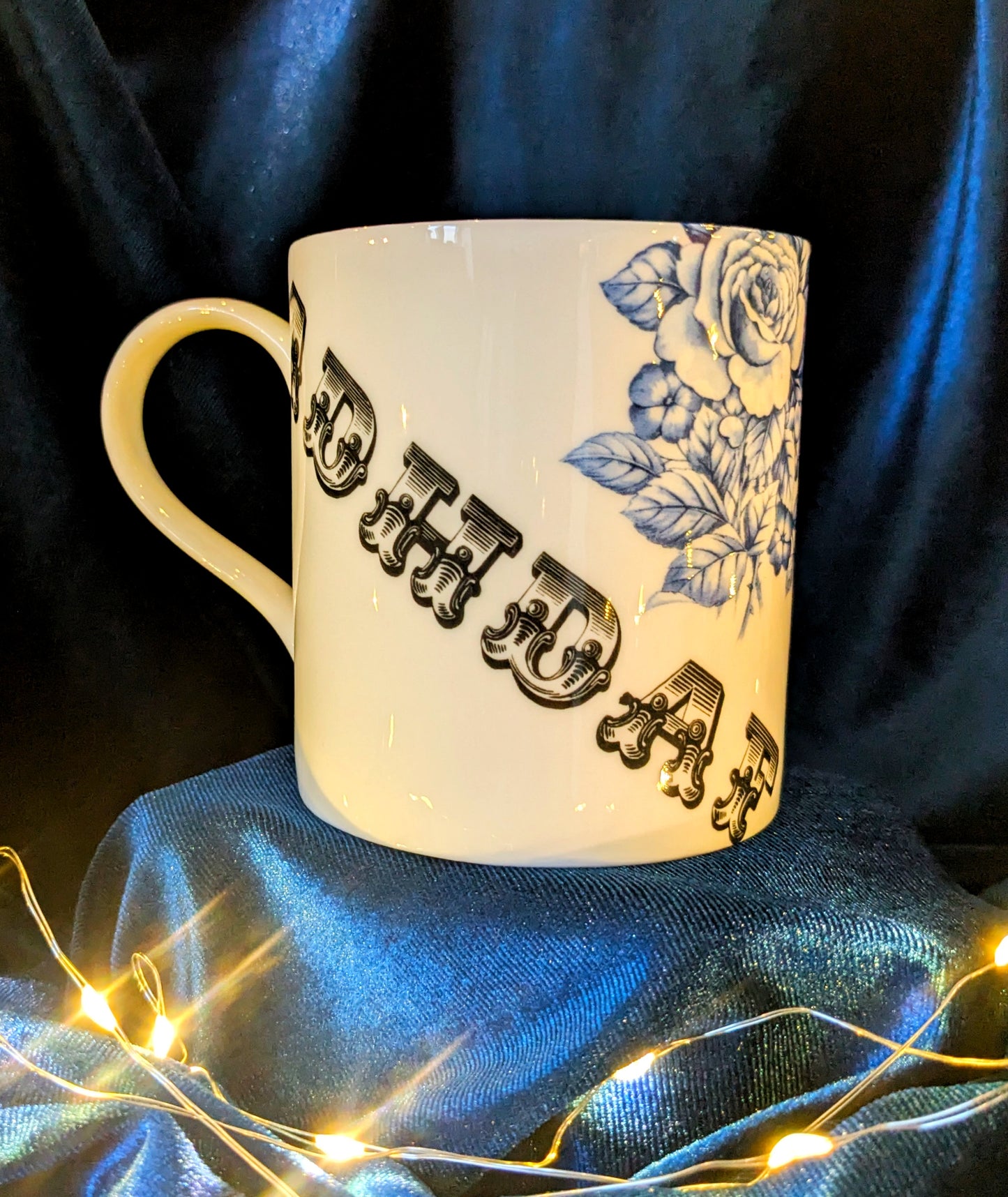 Fine Bone China Mug - ADHDAF Blue