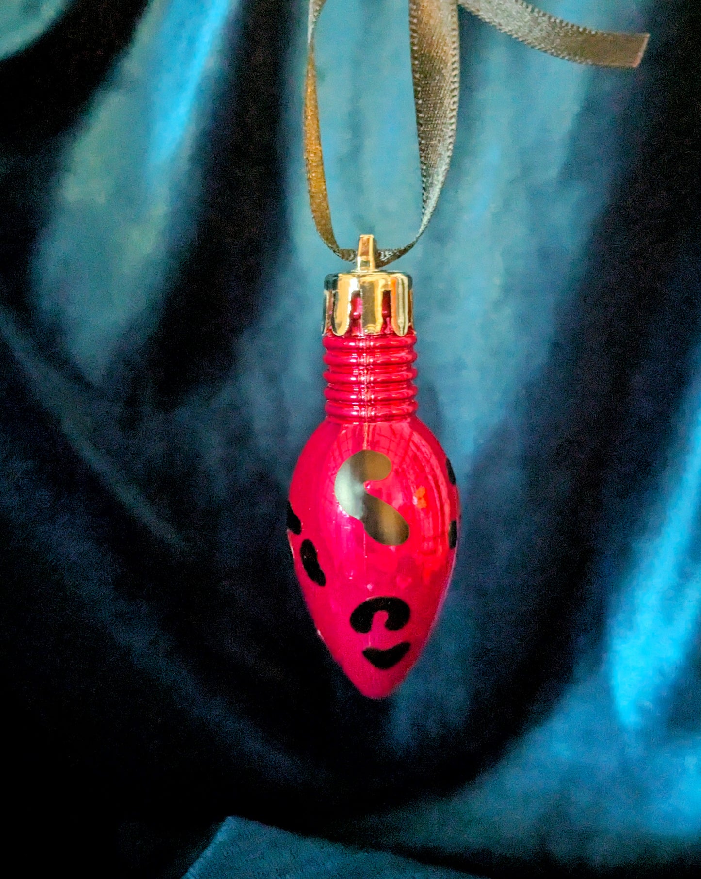 Leopard Print Bulb Bauble Tree Decorations